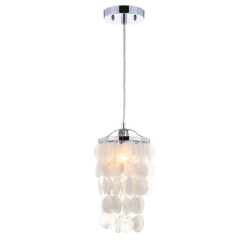 Cayla 7" Seashell LED Pendant Pendant - JONATHAN Y